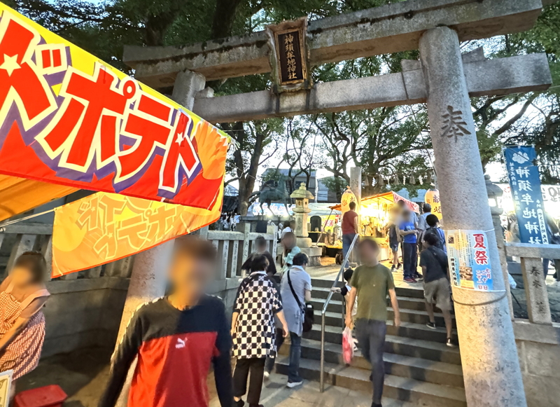 住吉区長居　神須牟地神社の夏祭り