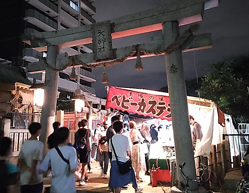 桑津店神社の夜店