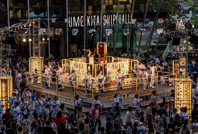 梅田ゆかた祭のゆかたde盆踊り