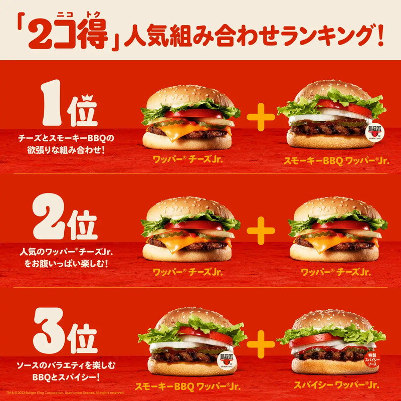 バーガーキング2個500円キャンペーン