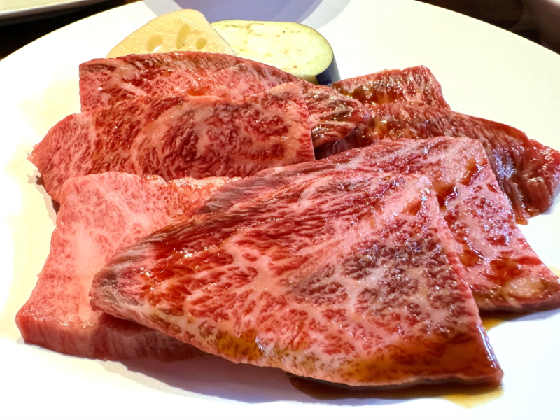 長居　熟成肉 又三郎の焼肉ランチのお肉の種類