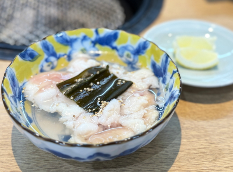 京もつ鍋ホルモン朱々 長居店の塩とろテッチャン