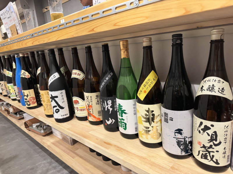 杉本町「お肉のじかん。REBORN」の日本酒・焼酎