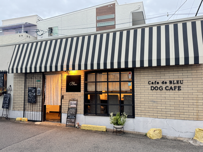 阿倍野区播磨町ドッグカフェ「Cafe de Bleu(カフェドブルー)」