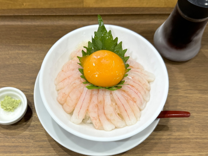 長居にグランドオープンするえびそば屋の甘エビ丼