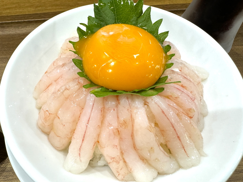 長居にグランドオープンするえびそば屋の甘エビ丼