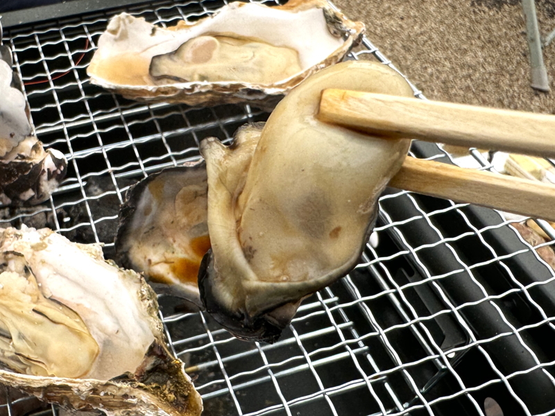 住ノ江プールの牡蠣小屋の　牡蠣(小豆島産)