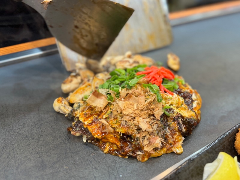 住吉区山之内杉本町近くお好み焼きまるみのカキオコスペシャル