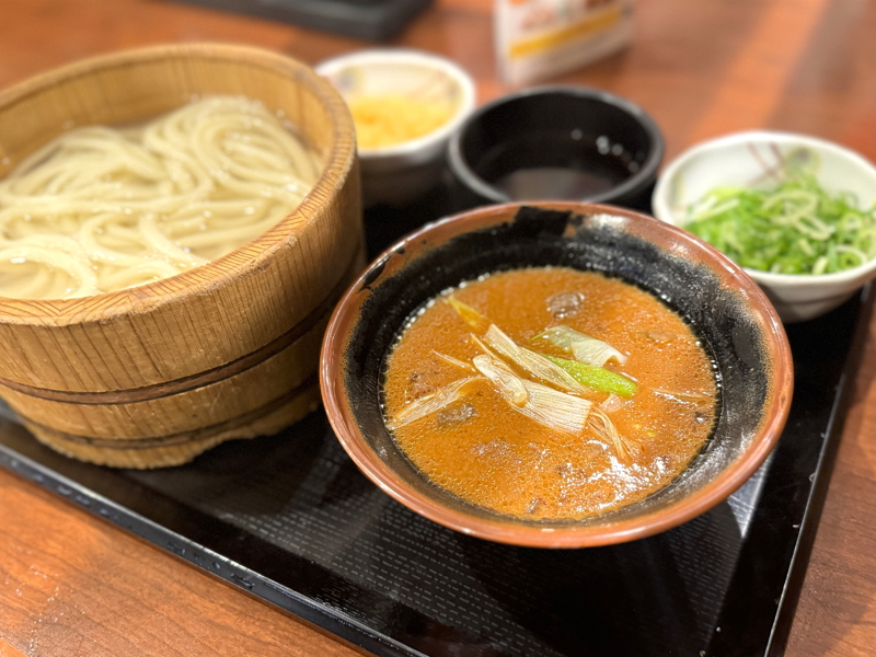 【丸亀製麺】大阪わがまち釜揚げ「どて焼きつけ汁」