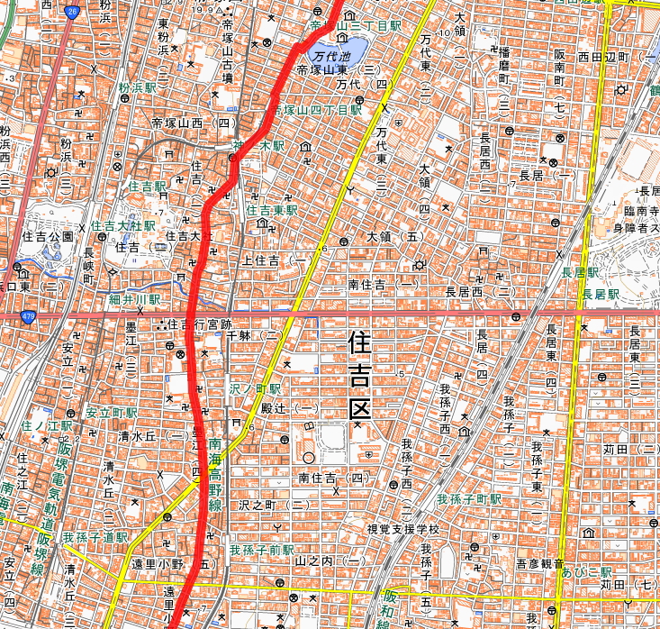 住吉区内の熊野街道