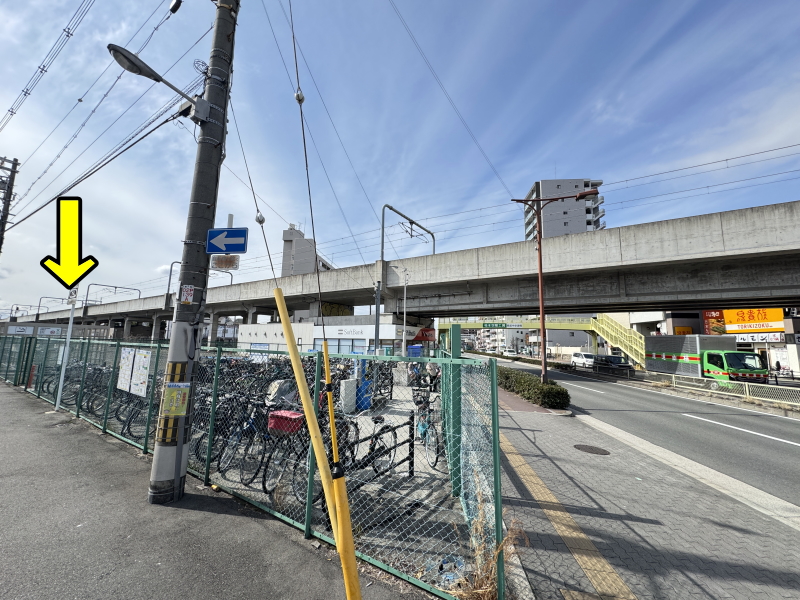 長居　長居公園通り、jr沿いの喫煙所