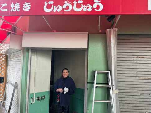 たこ焼きじゅうじゅう跡【長居商店街】オープン予定のタイ料理「ムーピン」テイクアウト専門店