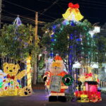 住吉区殿辻　南海高野線沢之町駅のクリスマスイルミネーション「サワナリエ