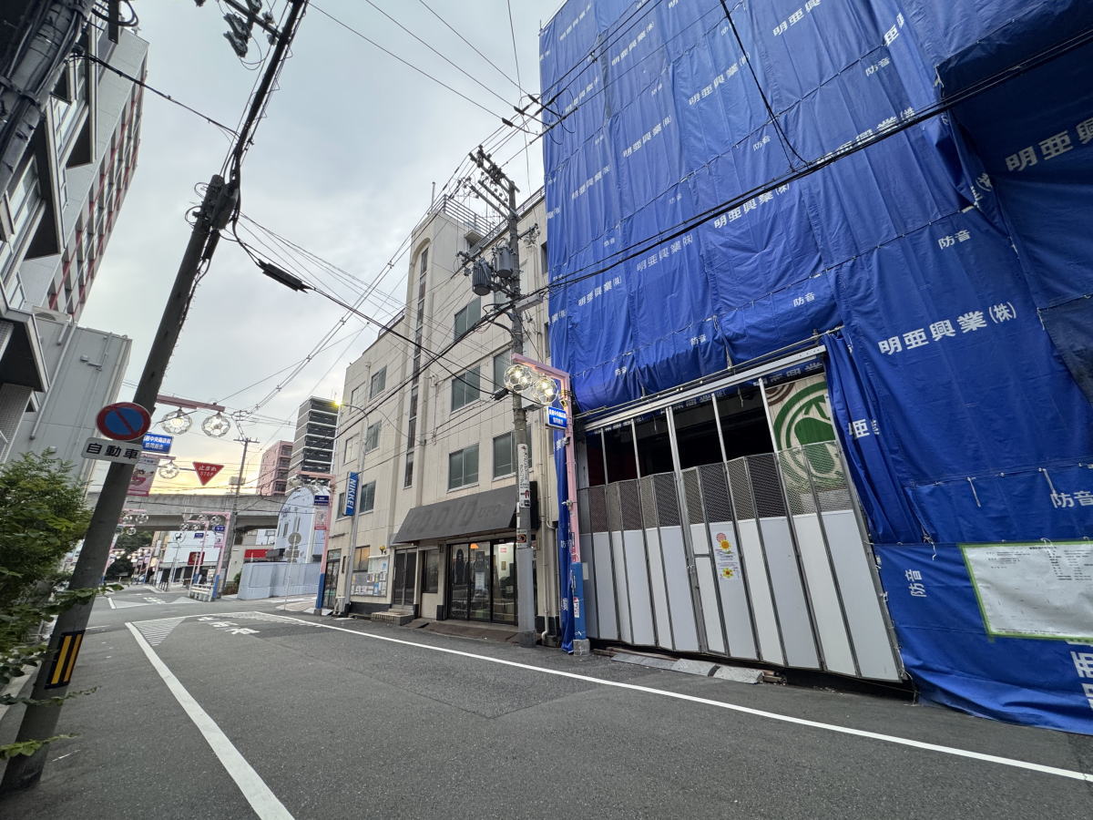 長居ネットワーク跡で建設中の「ふぁみーゆ長居Ⅲ」