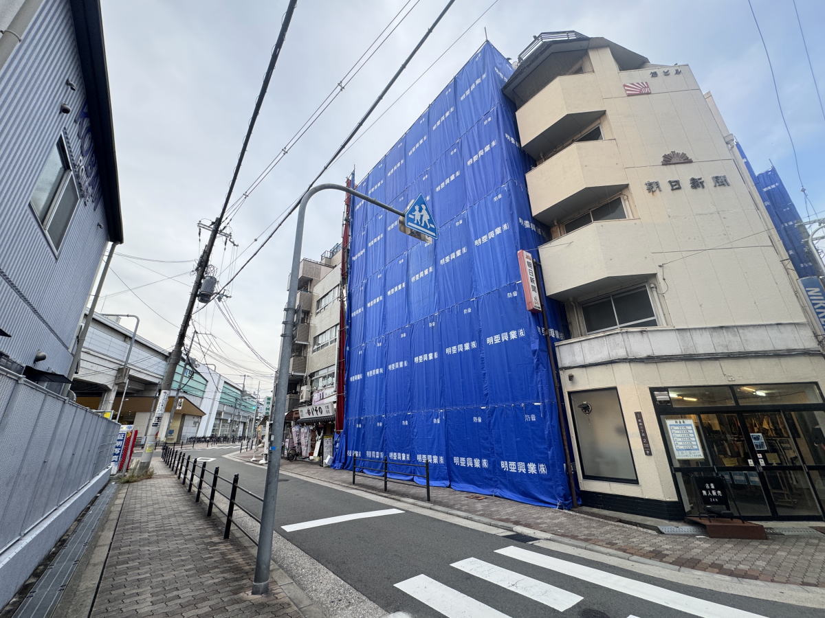 長居ネットワーク跡で建設中の「ふぁみーゆ長居Ⅲ」