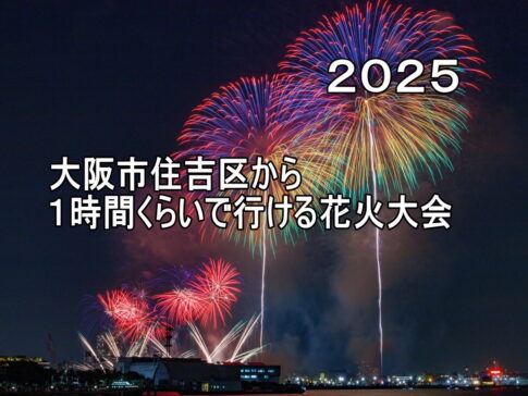 【2025年花火大会】大阪市住吉区から1時間くらい行ける花火【すみつーまとめ】