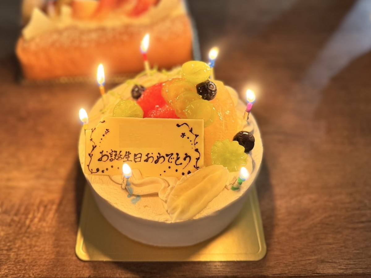 「米粉専門店garance(ギャランス)」のお誕生日ケーキ