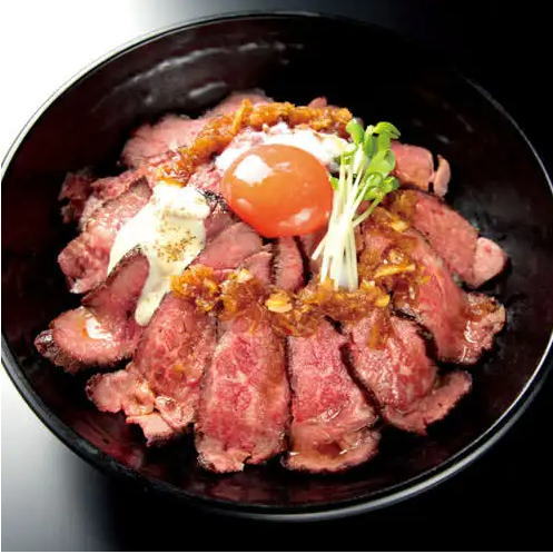 「肉匠 牛虎 あびこ店」のローストビーフ丼