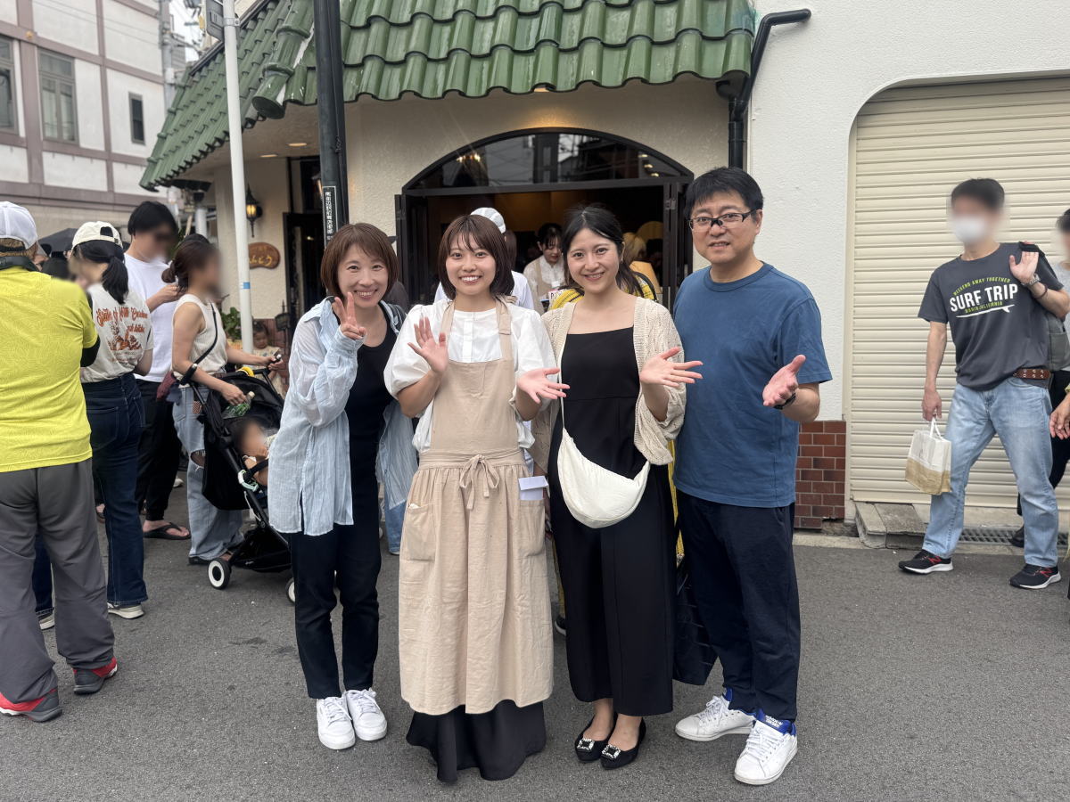 「クレープえんどう」オーナー桃華さんのご家族さま