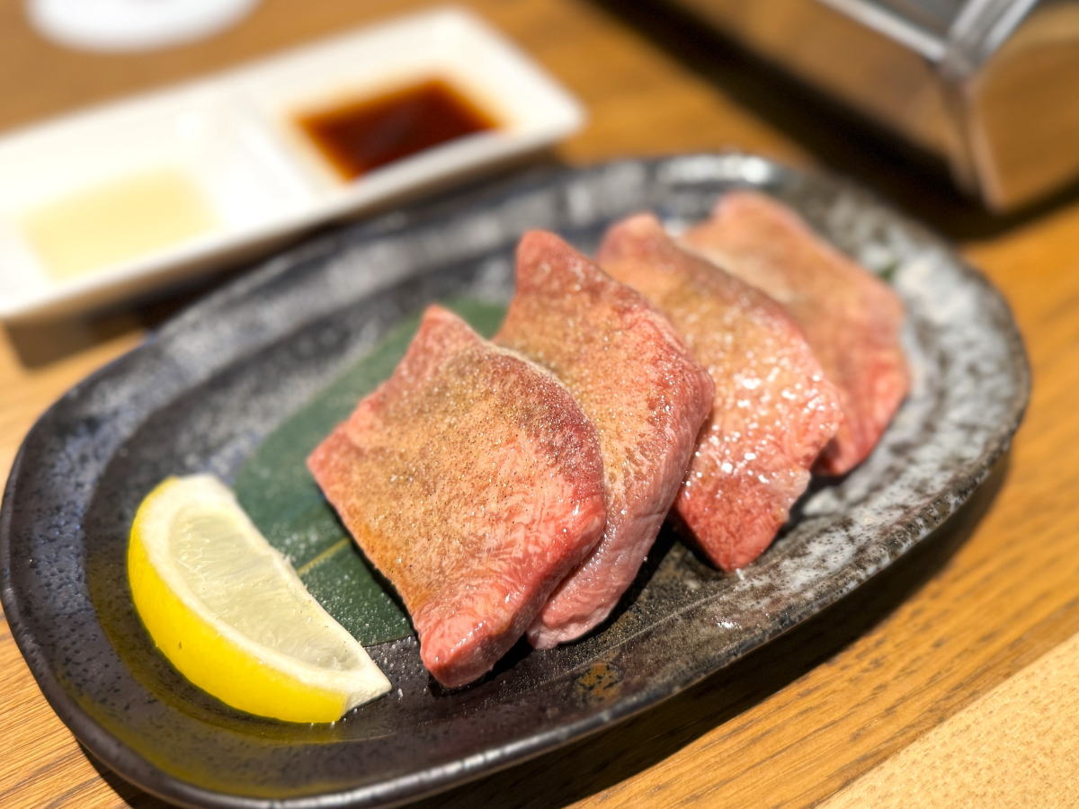 焼肉ちりとり鍋タベタ西田辺店の厚切り牛タン