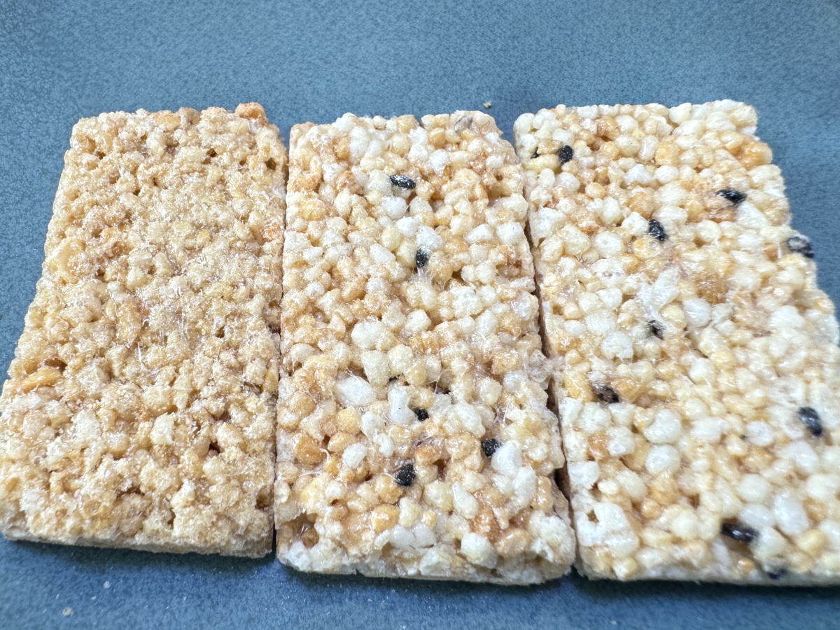 つのせ粟おこし3種