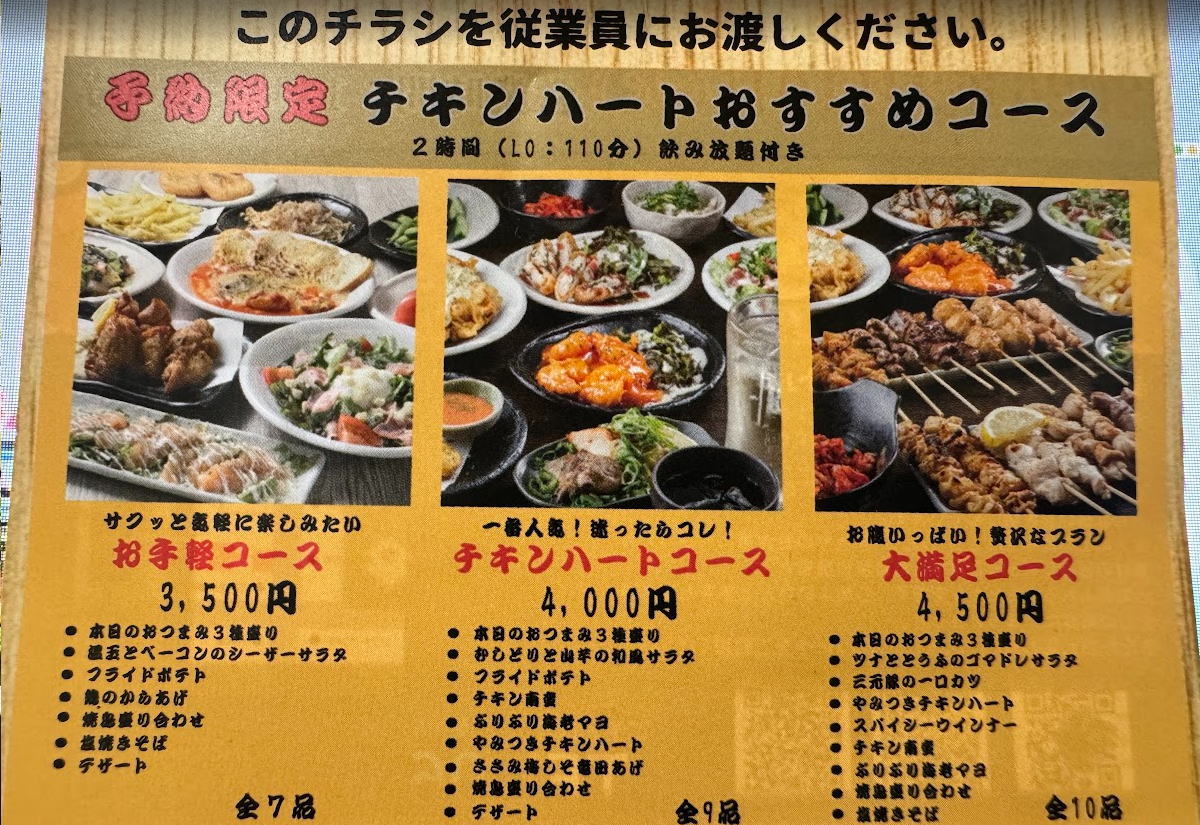 針中野駅「焼鳥居酒屋チキンハート駒川中野店」開店してた。2月10日グランドオープン