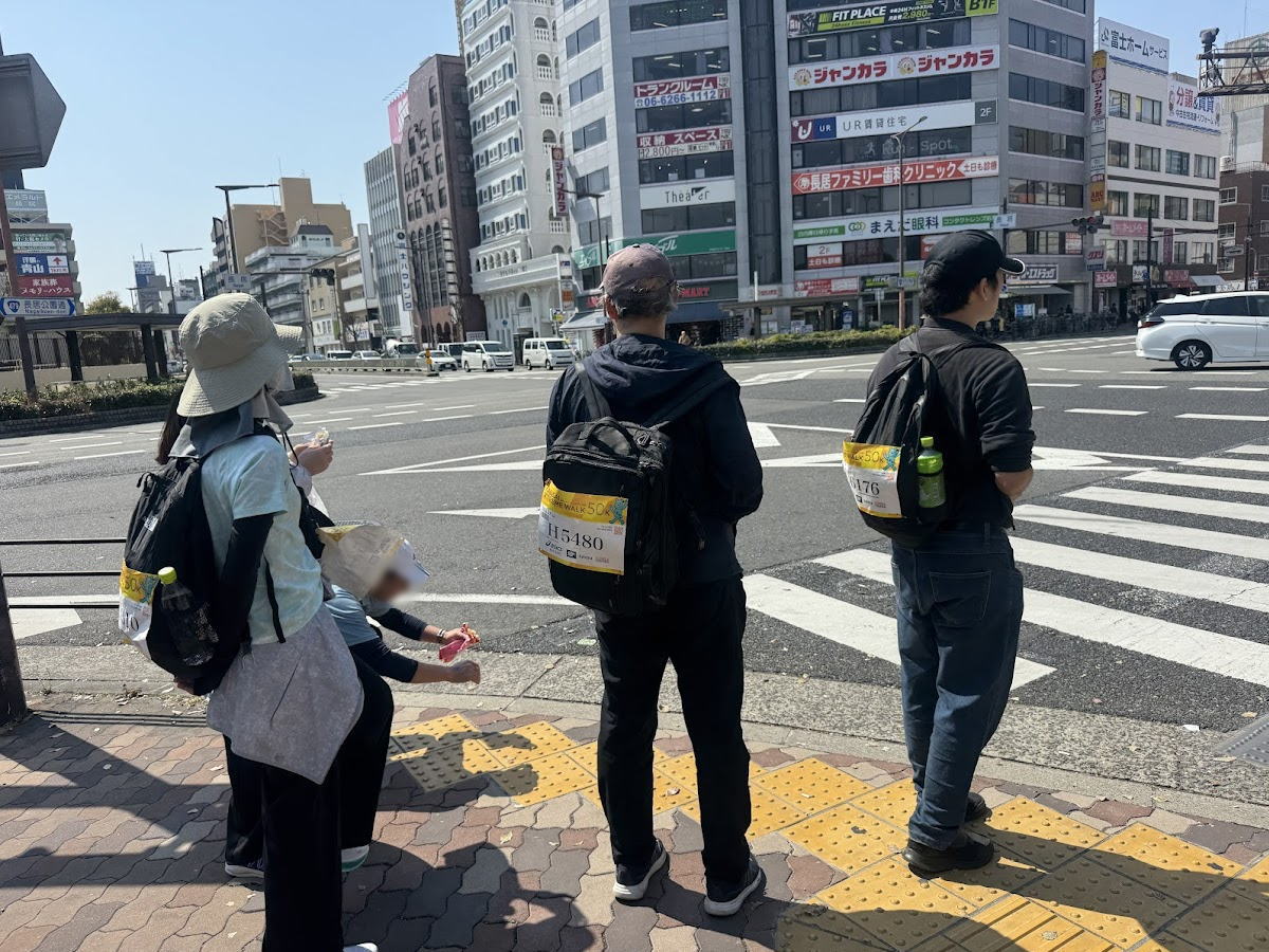 ABCラジオで中継？してた「関西エクストリームウォーク」長居公園で見つけた