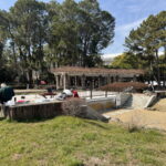 長居公園「郷土の森」芝生広場みたいになってる。工事してたとこ