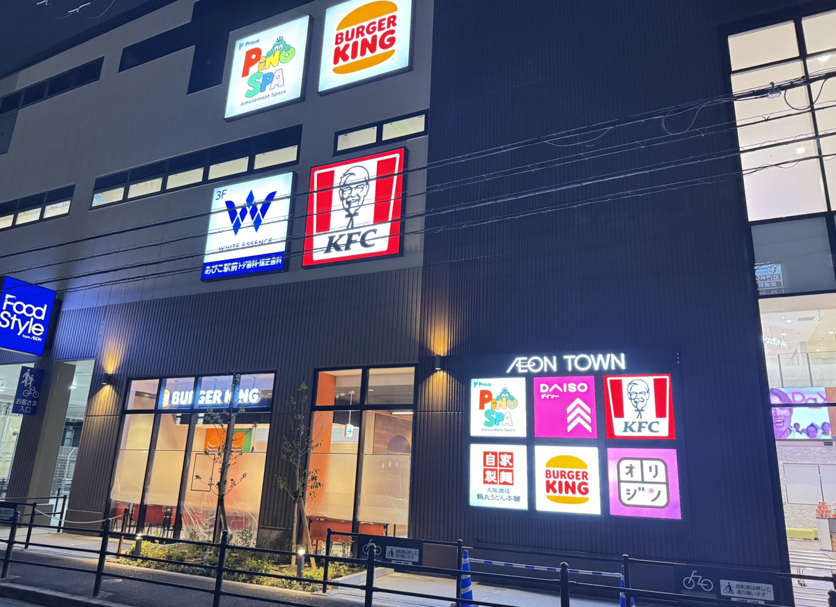 「イオンタウンあびこ駅前」できる店舗とか駐車場見てきた。
