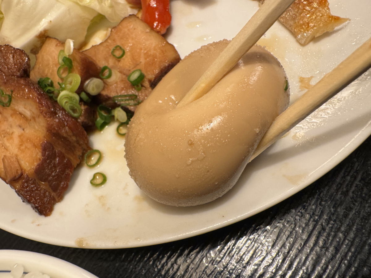 南田辺「ふぐ政」満足度・コスパ高すぎランチ。「スペシャル弁当」の煮卵