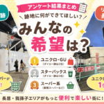 【地域住民アンケート集計】あびこ「ダイエー」・長居「リッチウェル」みんなが求めてるお店は？