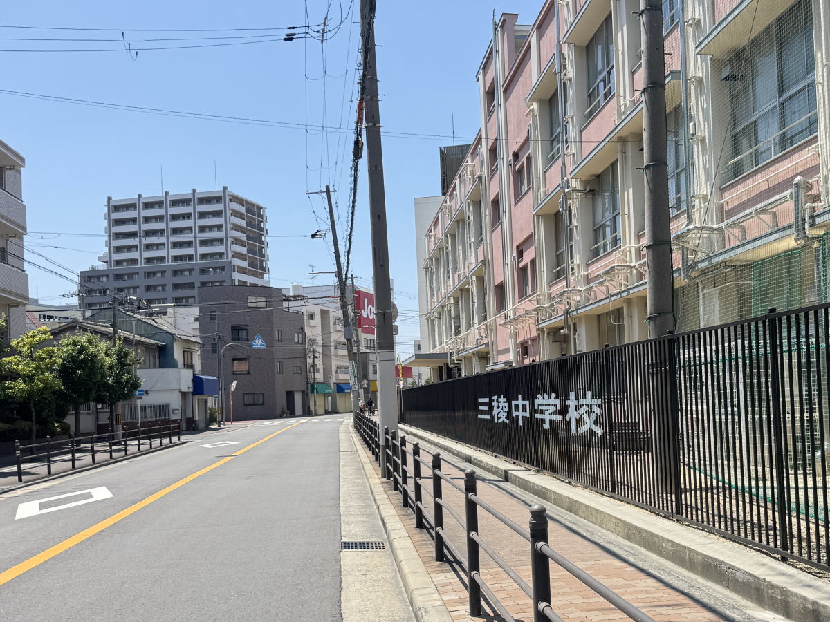 三稜中学校のフェンス、すごすぎる件。