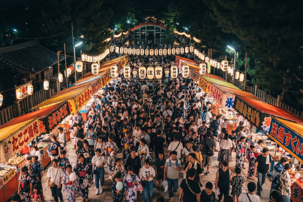 【2026年】住吉大社の夏祭、今年は境内に屋台が出るみたい!時間は14時~19時半。夜店が楽しめるかも