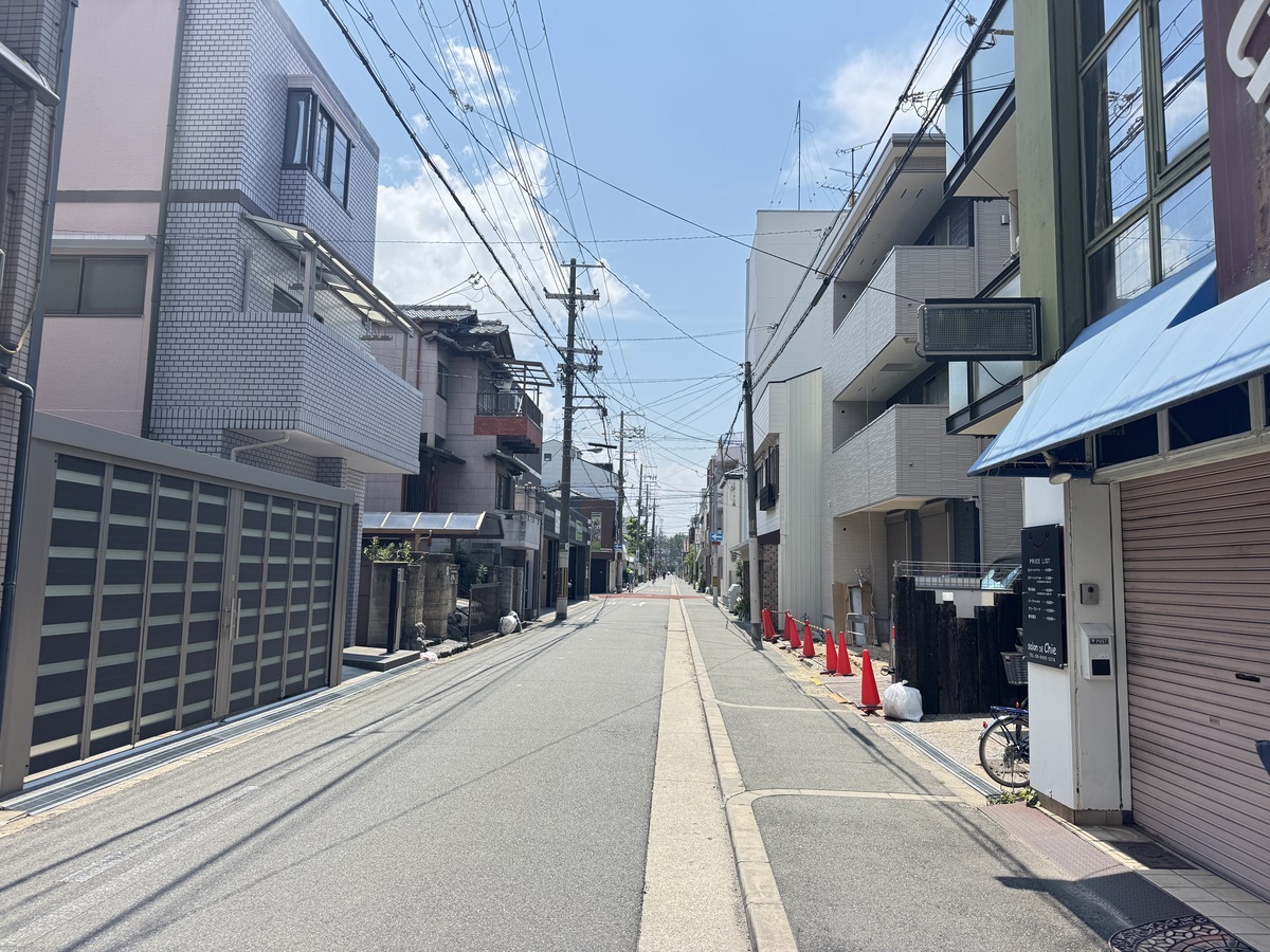 ストリートビューの車が走ってた。東住吉区南田辺3丁目