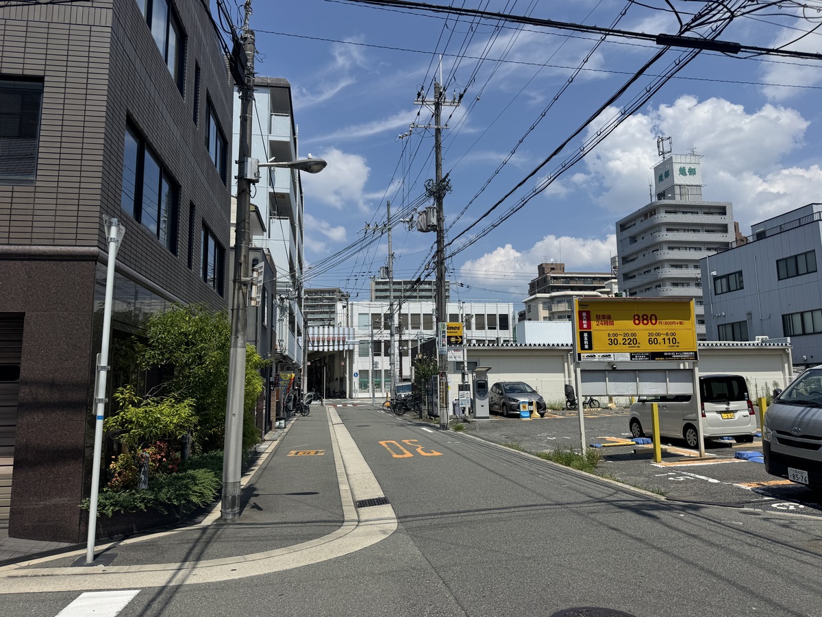 ストリートビューの車が走ってた。東住吉区南田辺3丁目