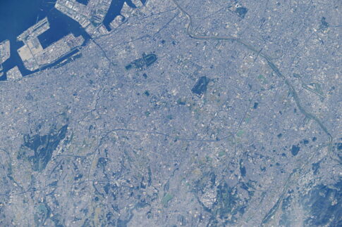 国際宇宙ステーション(ISS)から撮影された住吉区の写真